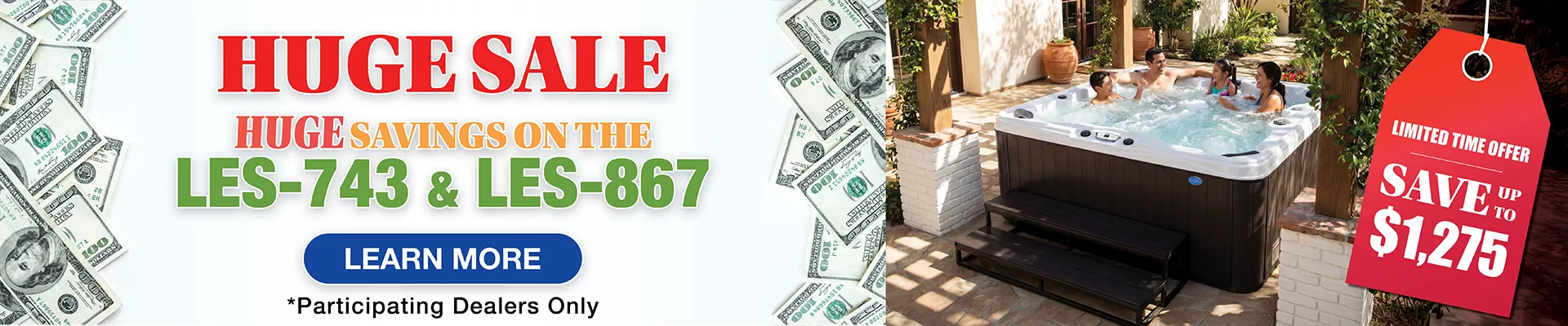 Calspas hot tub being used in a family setting - Worcester